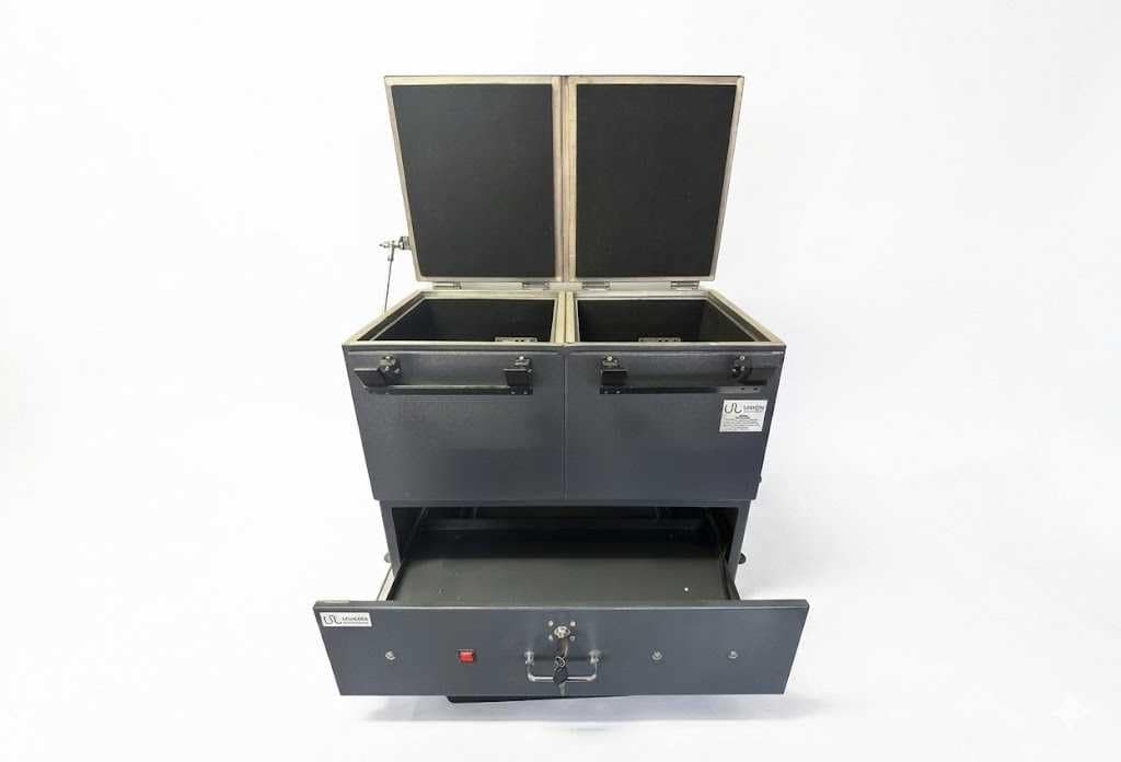 LTL FTB2001 RF shielded test box with open lid for wireless and IoT device testing